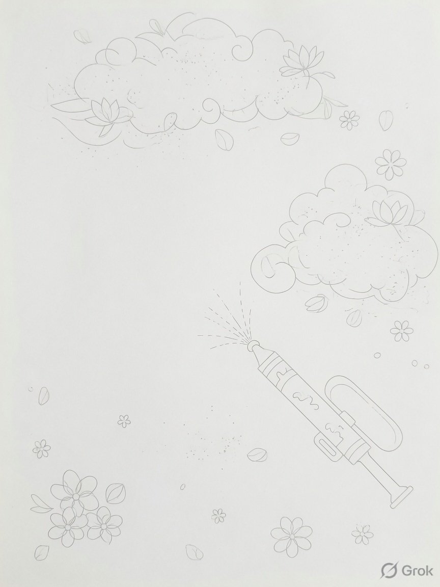 Blank Happy Holi photo for drawing